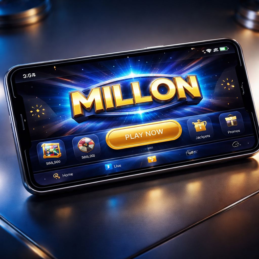 Interfaz de la app móvil Millon en smartphone para jugadores en México