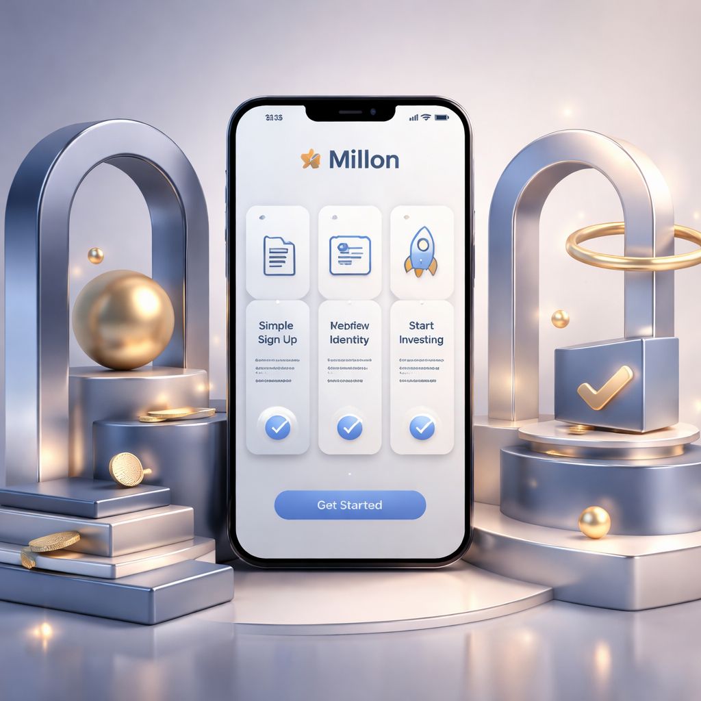 Pasos de acceso a la app Millon en teléfono móvil en México